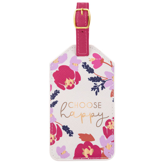 Choose Happy Luggage Tags