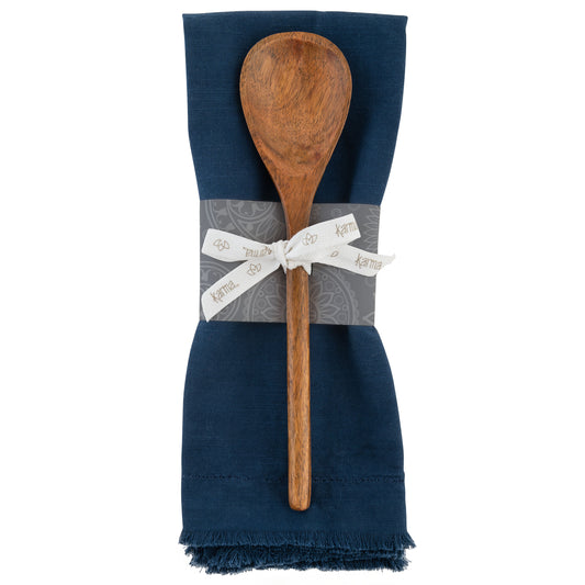 Indigo Chelsea Tea Towel With Spoon