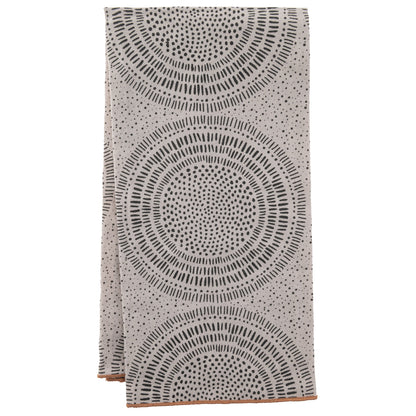Painted Circles Linen Blend Tea Towel