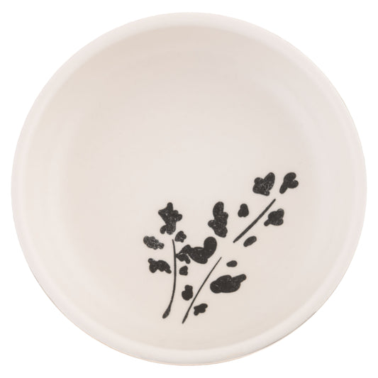 Black & White Small Shaped Trinket Tray
