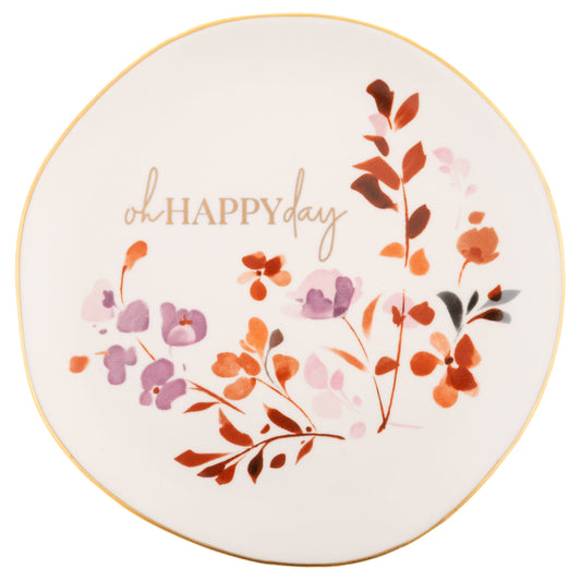 Oh Happy Day Large Shaped Trinket Tray