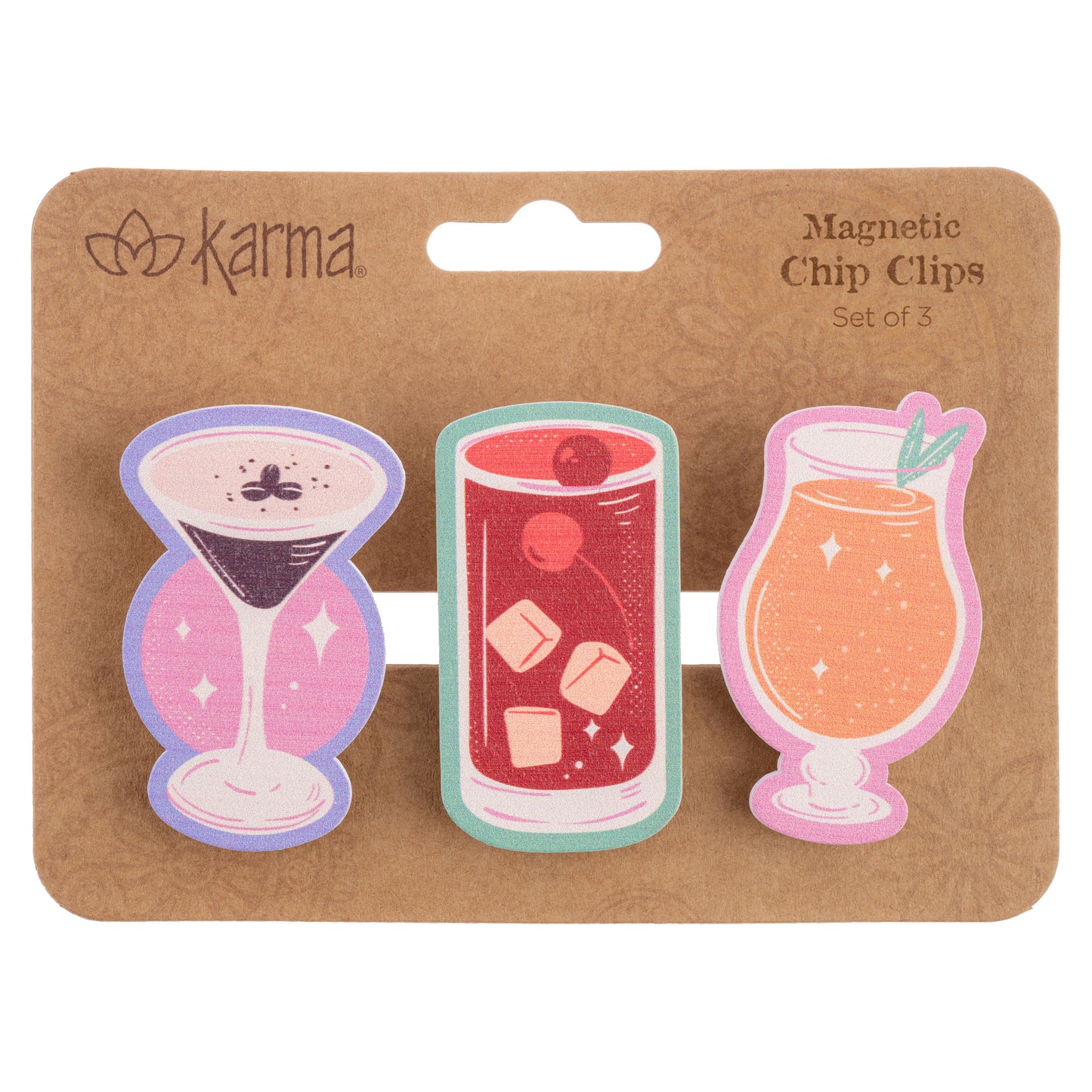Drinks Shaped Magnetic Chip Clips