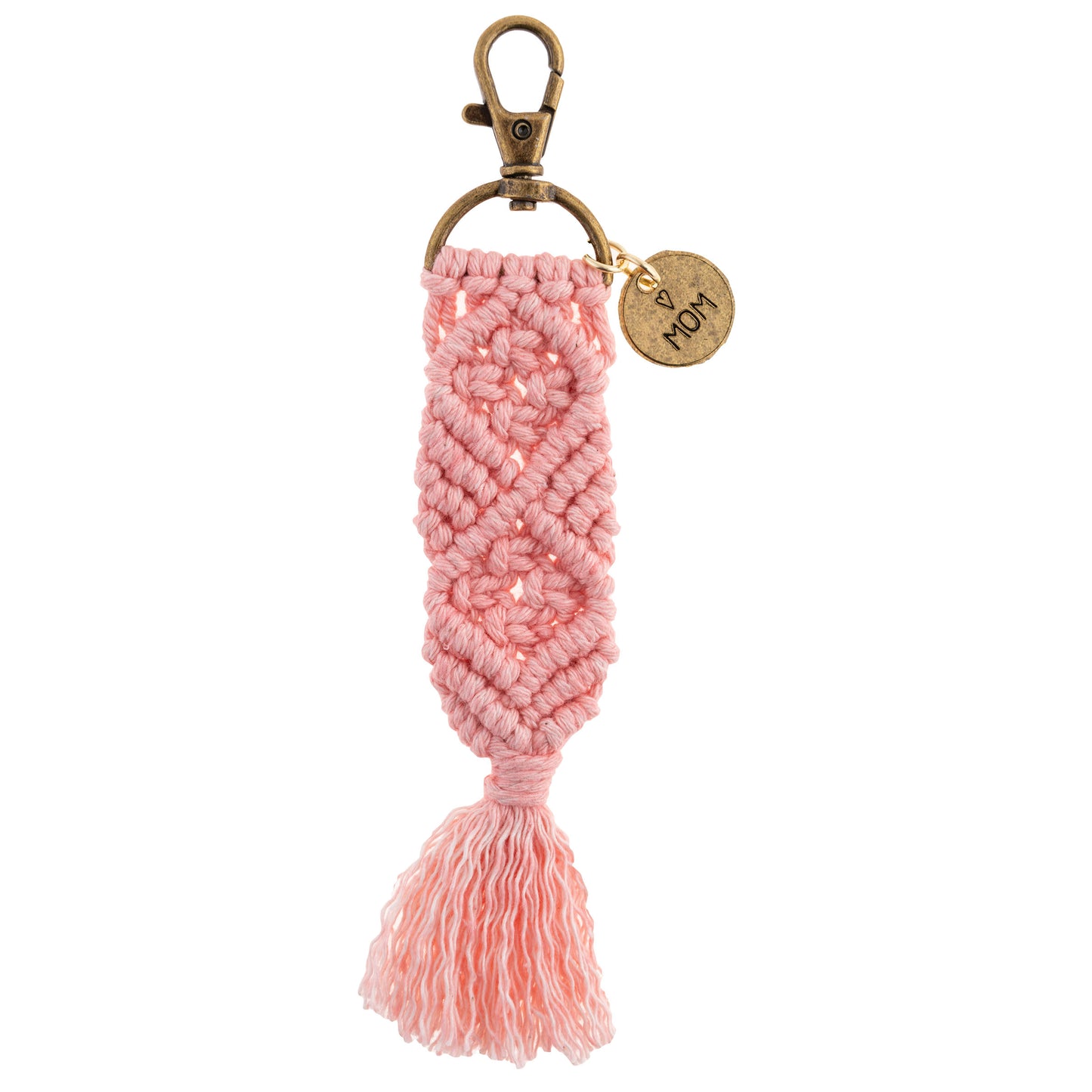 Mom Macrame Keychain