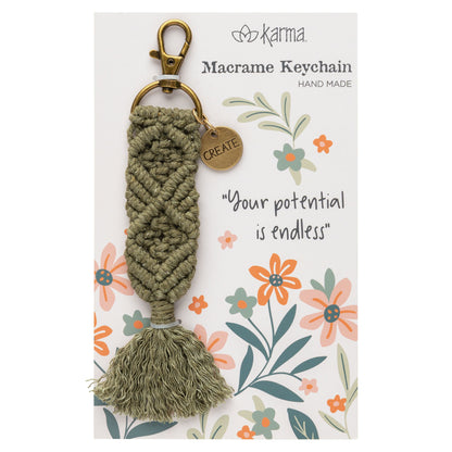 Create Macrame Keychain packaging view. 