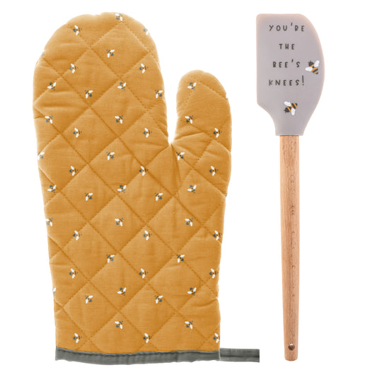 Bee Reese Oven Mitt with Spatula