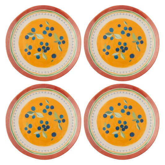 Blueberries Melamine Salad Plates