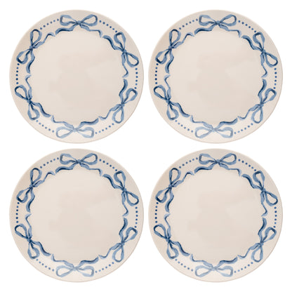 Blue Bows Melamine Salad Plates