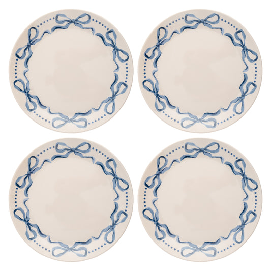 Blue Bows Melamine Salad Plates
