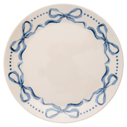 Blue Bows Melamine Salad Plates