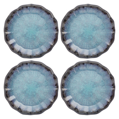 Olivia Blue Melamine Dinner Plates