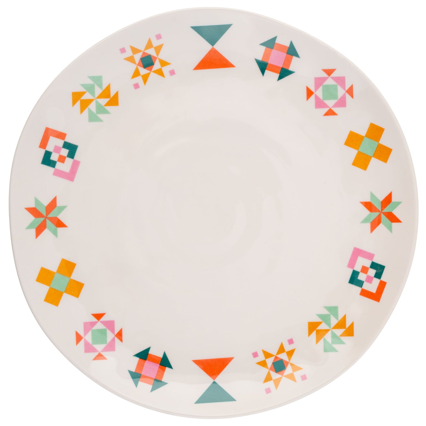 Quilt Blocks Melamine Dinner Plates