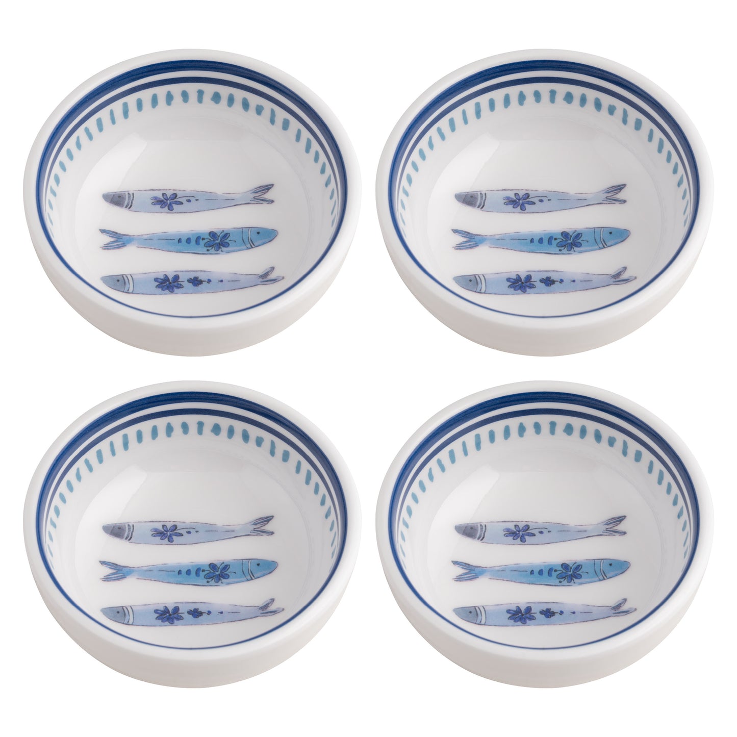 Sardines Melamine Mini Bowls