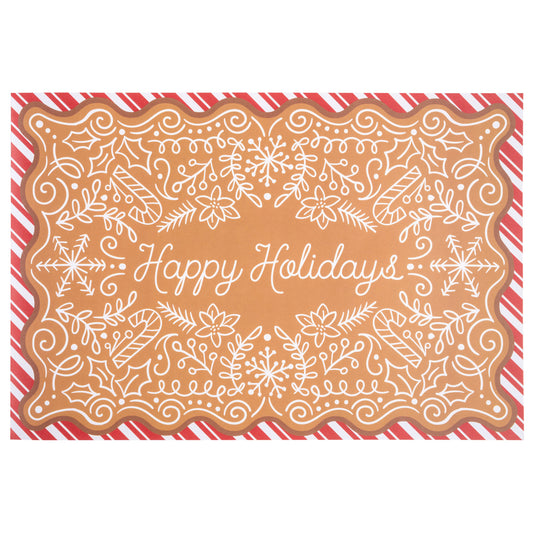 Gingerbread Paper Placemat Booklet