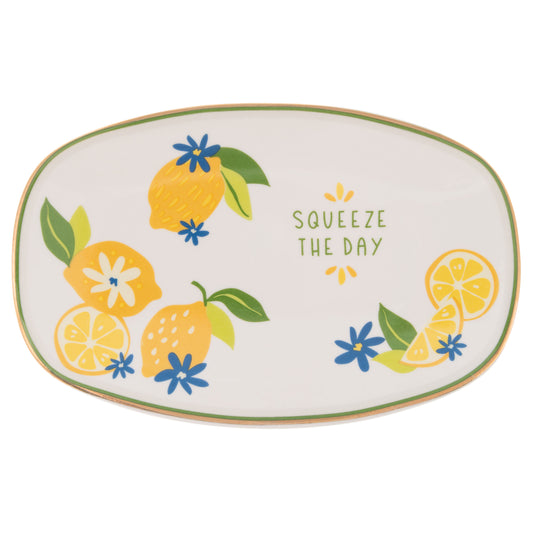 Squeeze the Day Oval Trinket Tray