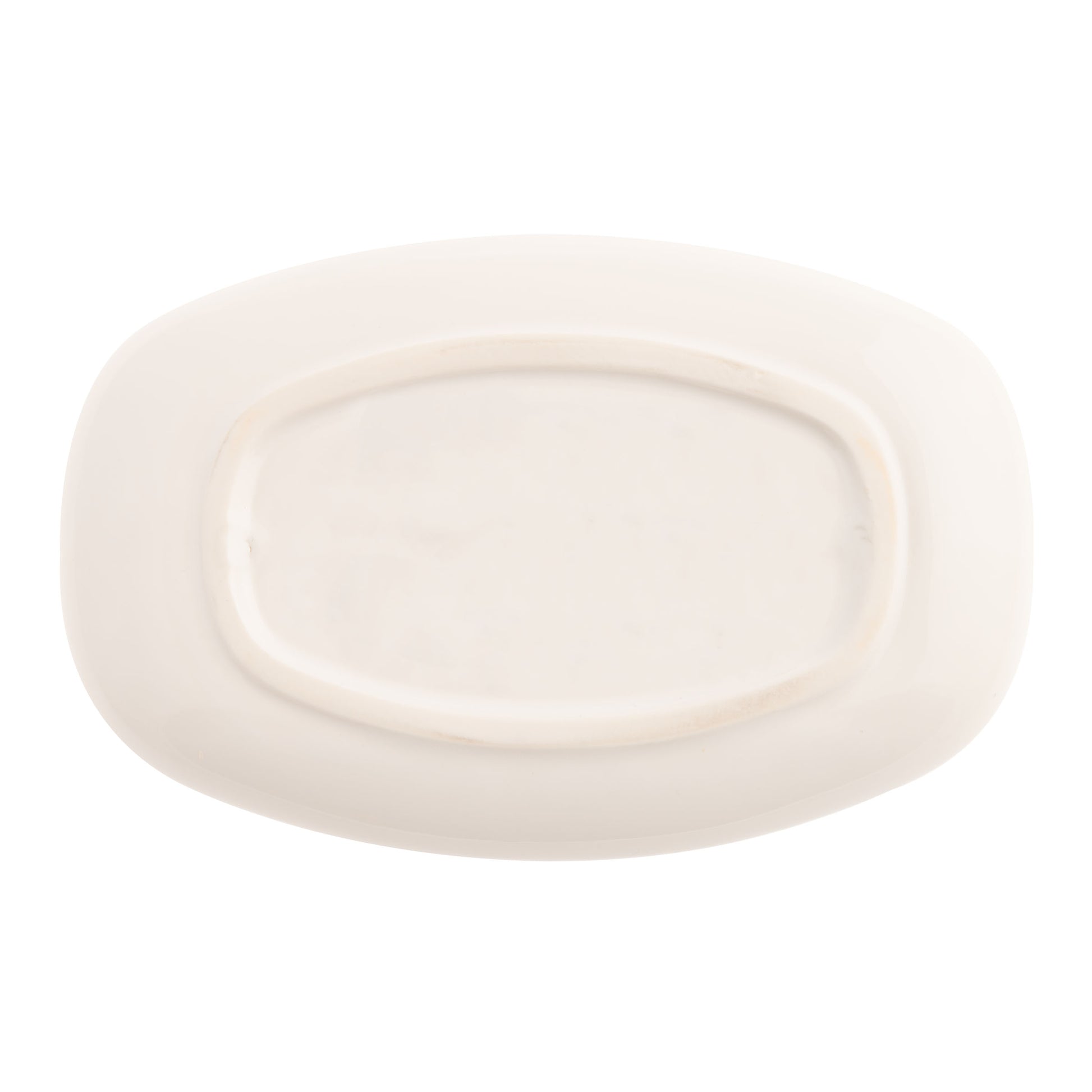 Happiness Blooms Oval Trinket Tray back view. 