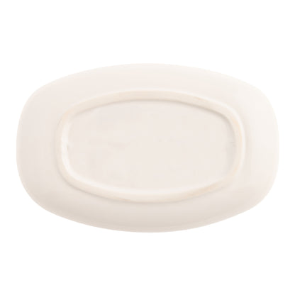 Happiness Blooms Oval Trinket Tray back view. 