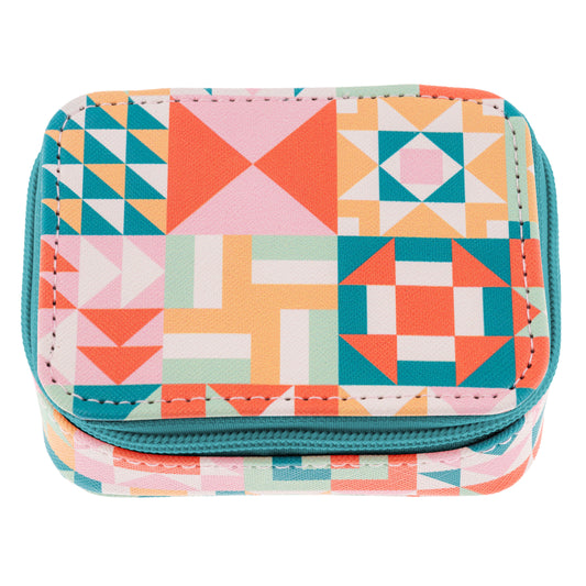 Quilt Blocks Travel Pill Case