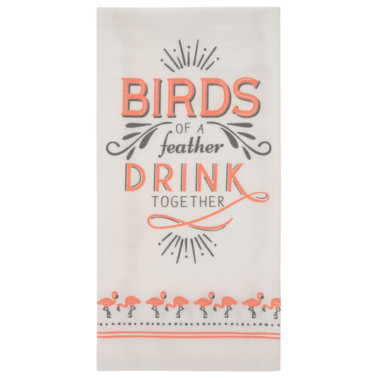 Drink Together Cheeky Flour Sack Tea Towel