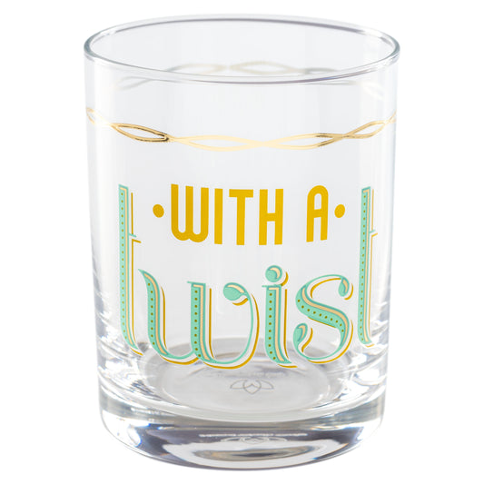 With a Twist Rocks Glass