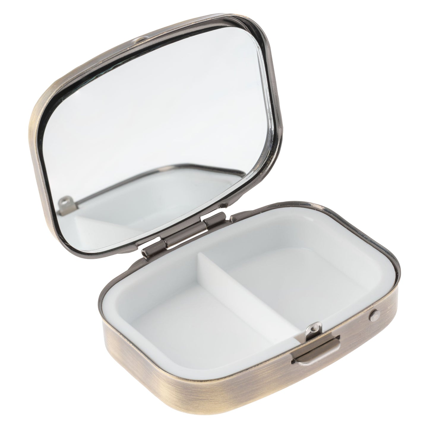 Small Metal Pill Case-Chill Pill open view. 