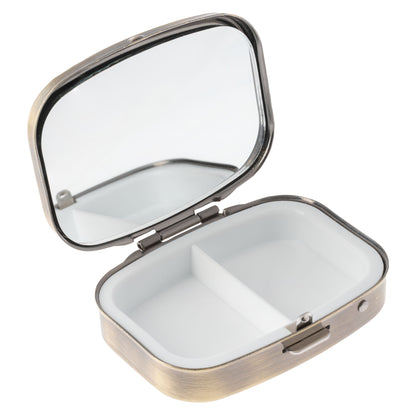 Small Metal Pill Case-Chill Pill open view. 