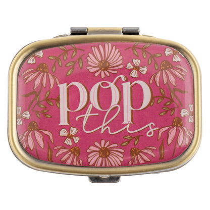 Pop This Small Metal Pill Case