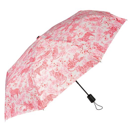 Tiger Toile Travel Umbrella