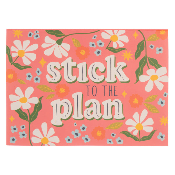 Stick to the plan sticky note booklet