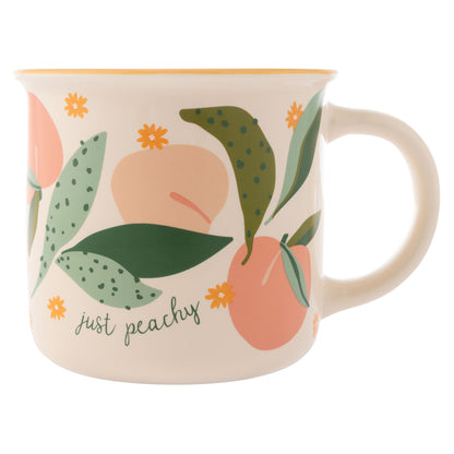 Peach camp mug