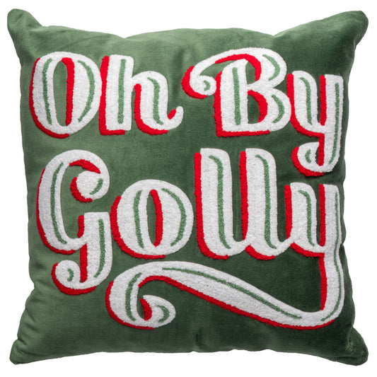 Oh By Golly Square Velvet Pillow
