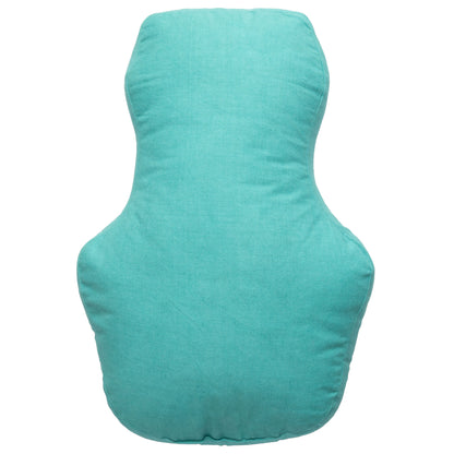 Snowman Shaped Embroidered Pillow