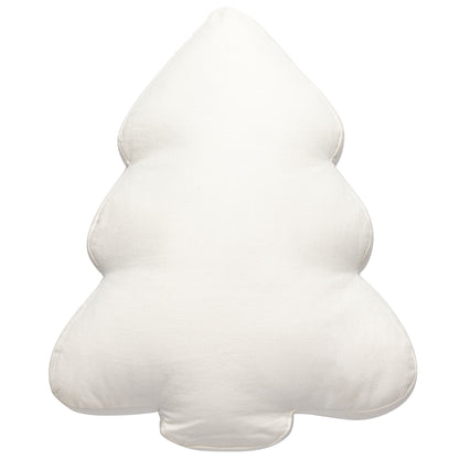 Christmas Tree Shaped Embroidered Pillow