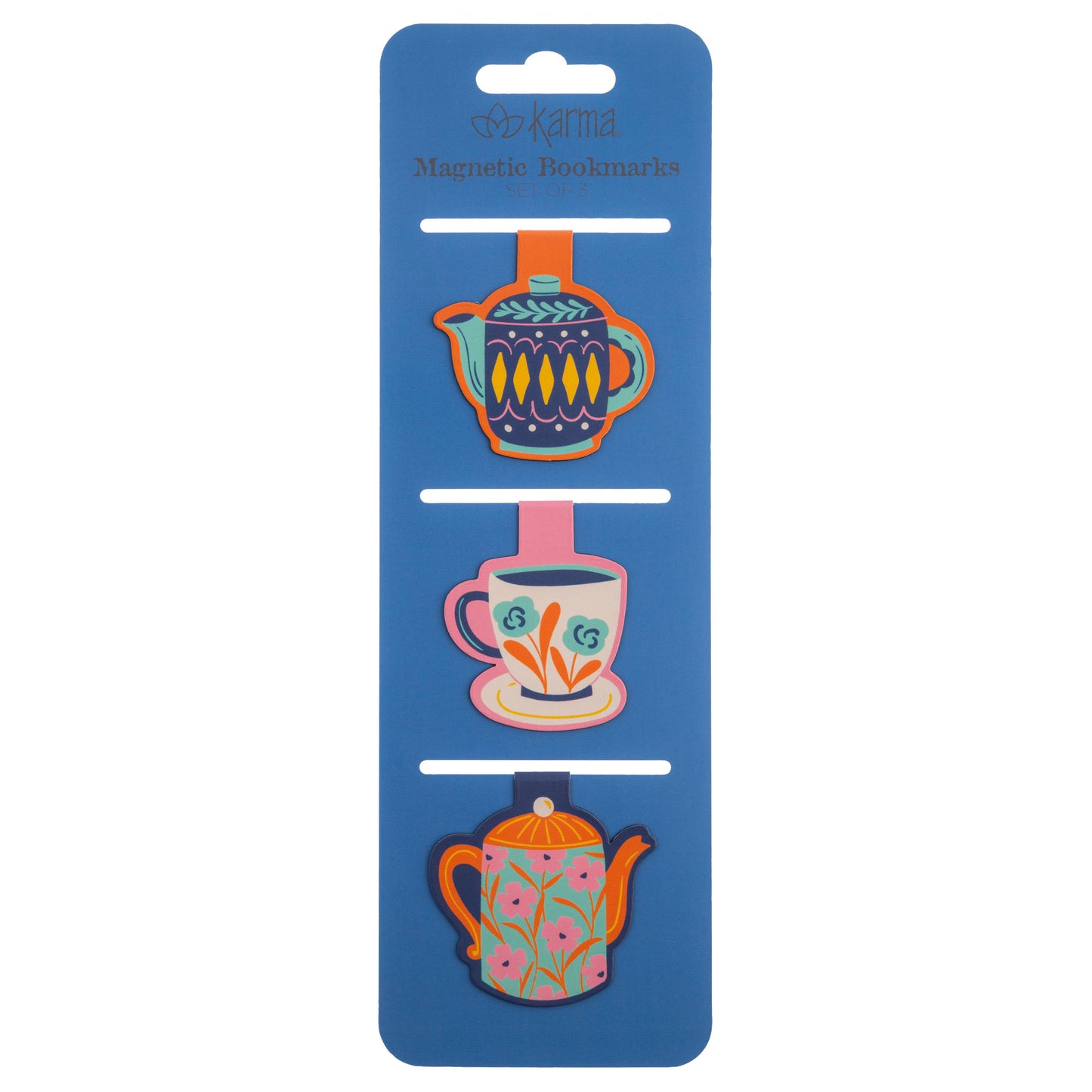 Teapots Magnetic Bookmarks