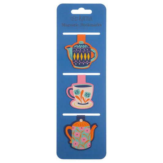 Teapots Magnetic Bookmarks