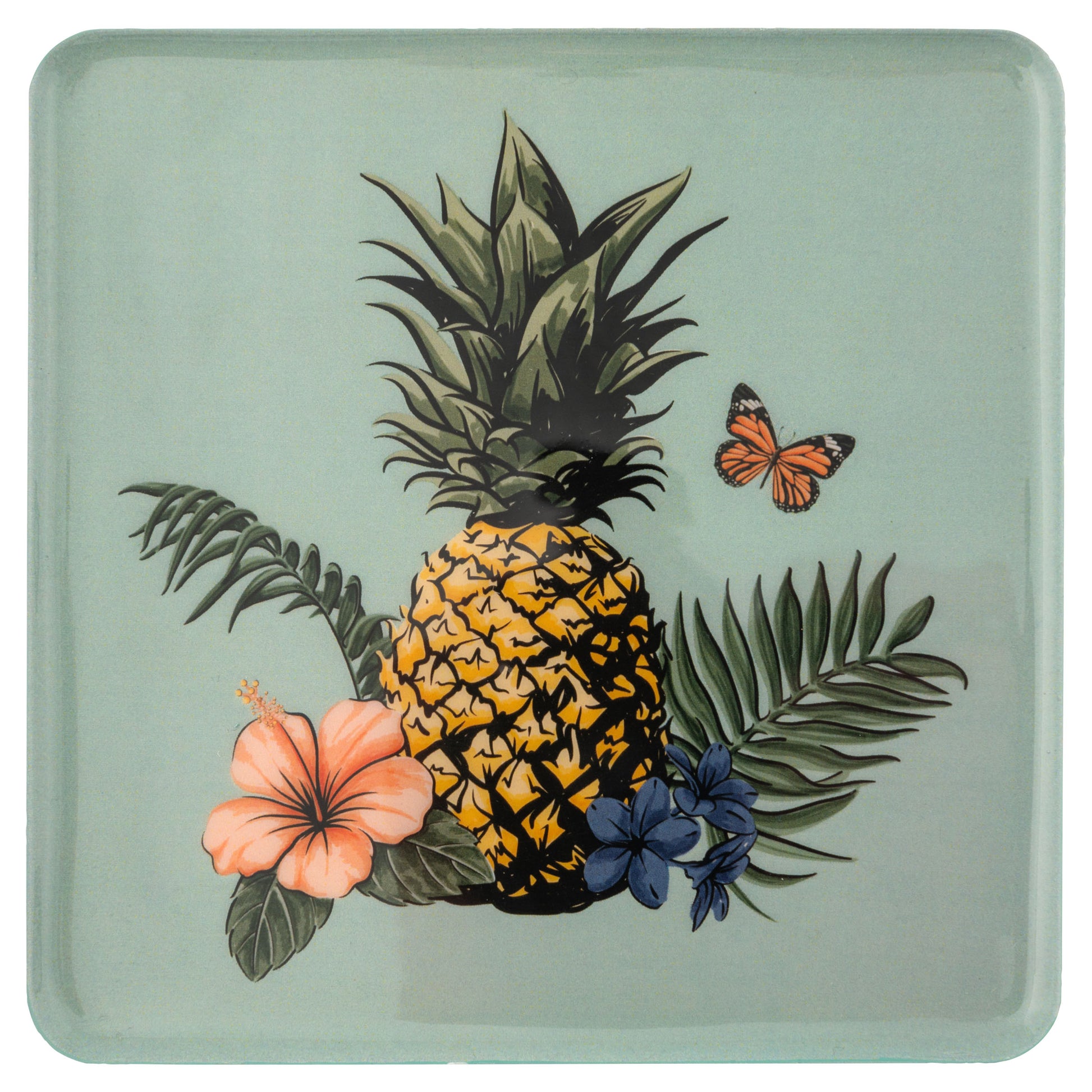 Pineapple large square trinket tray
