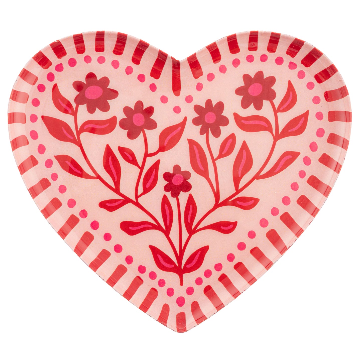 Scandi Small Heart Enamel Trays