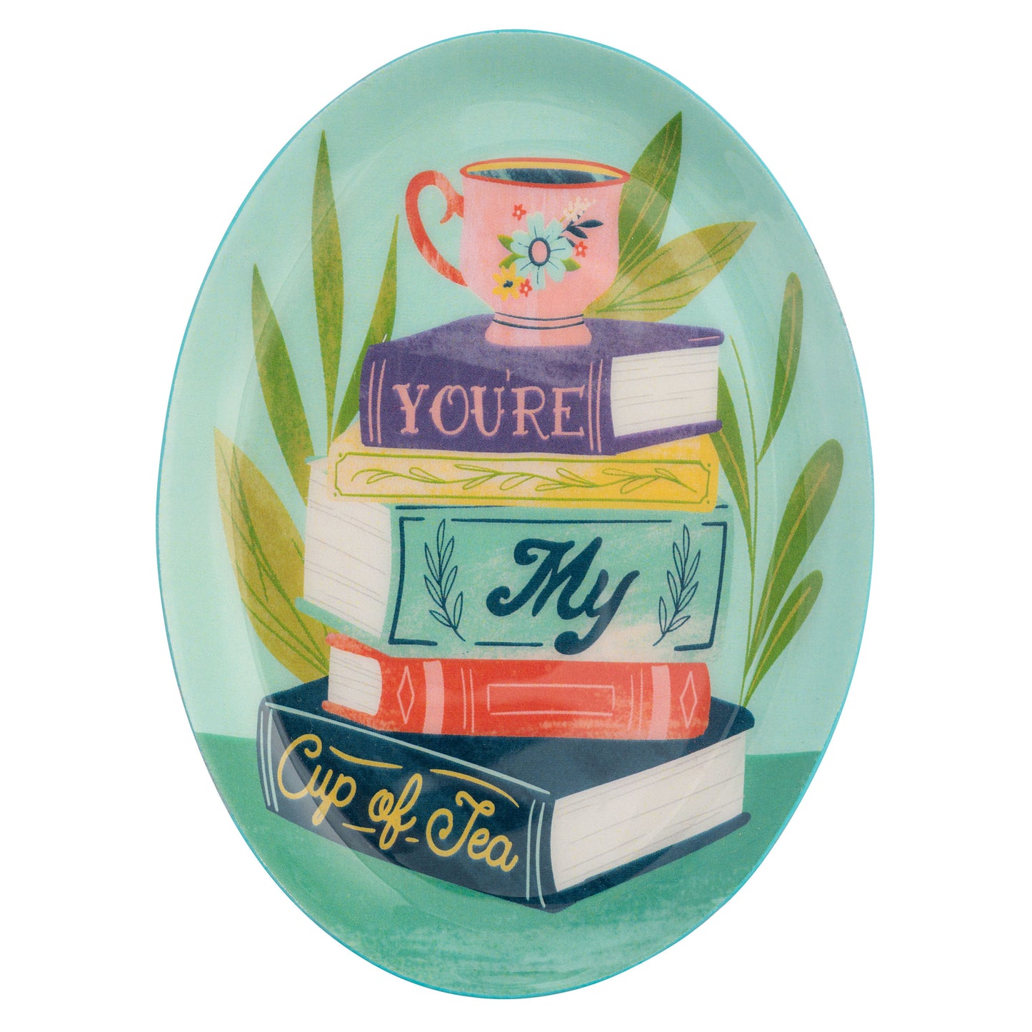 Books Oval Enamel Trays