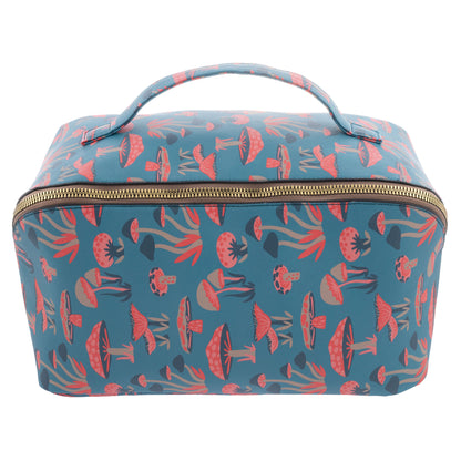 Mushroom Jumbo Zip Cosmetic Bag