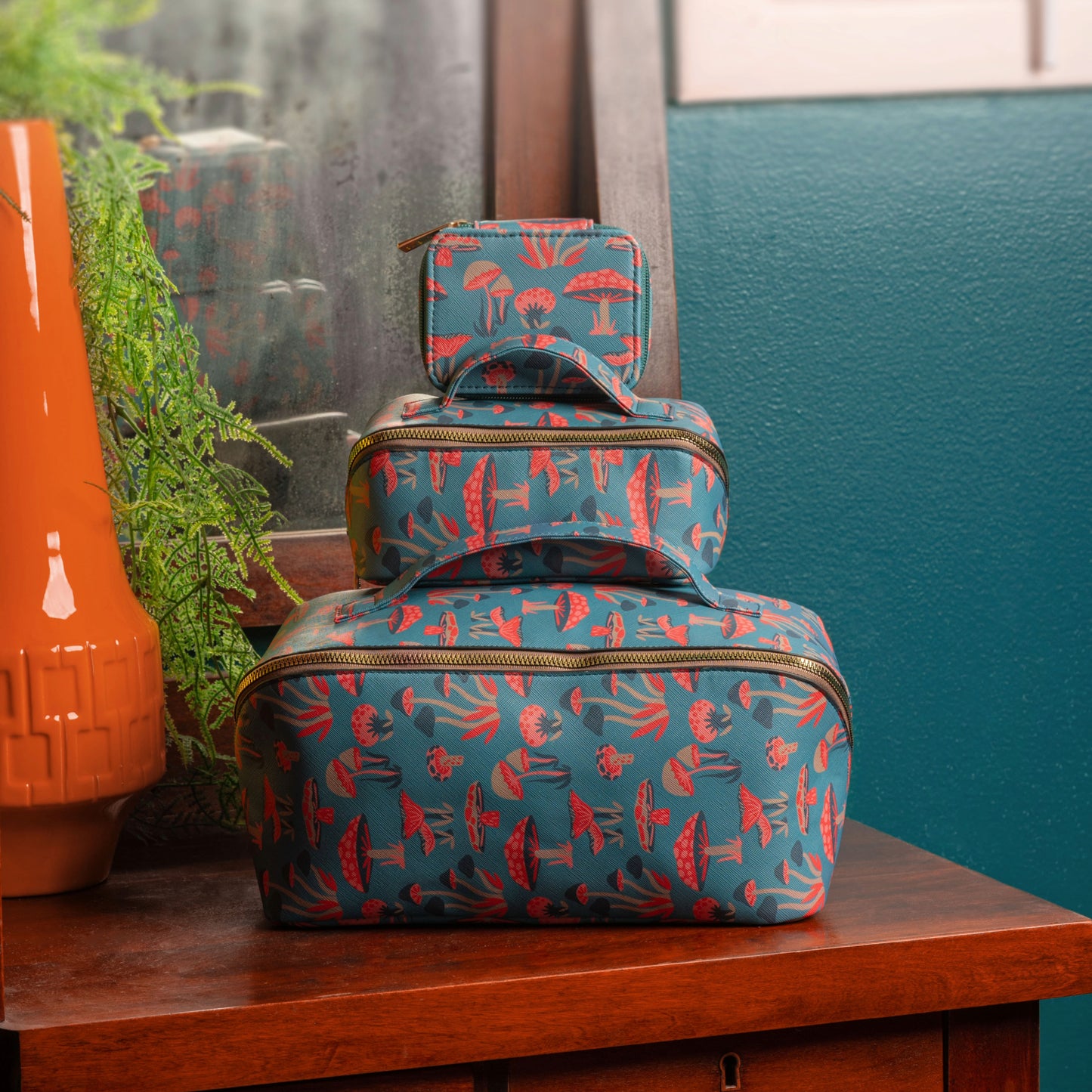 Tiger Jumbo Zip Cosmetic Bag