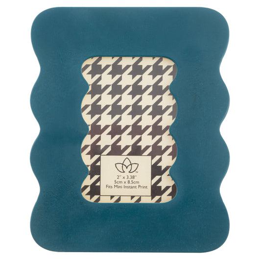 Dark Teal Resin Squiggle Mini Frame