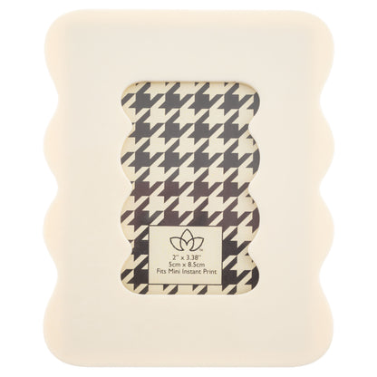 Cream Resin Squiggle Mini Frame