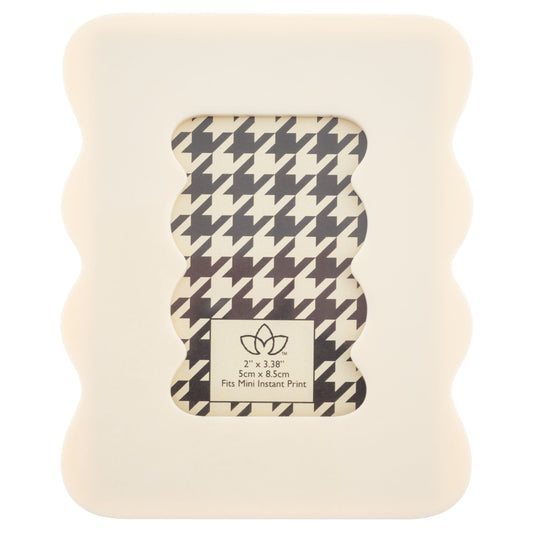 Cream Resin Squiggle Mini Frame