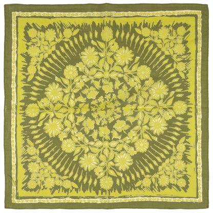 Green Floral Bandana