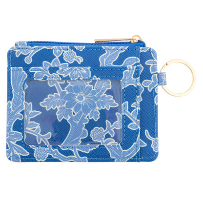 Blue Floral Card Wallet