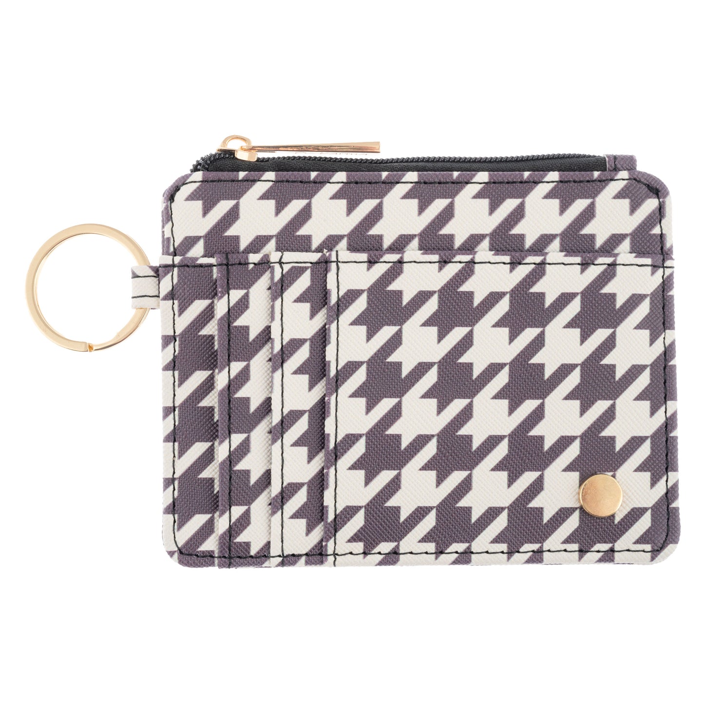 Houndstooth Card Wallet