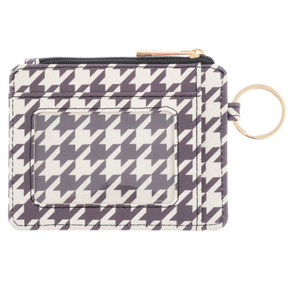 Houndstooth Card Wallet