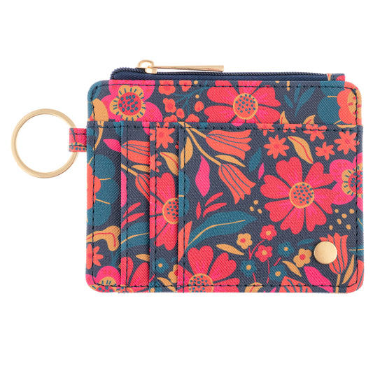 Retro Floral Card Wallet