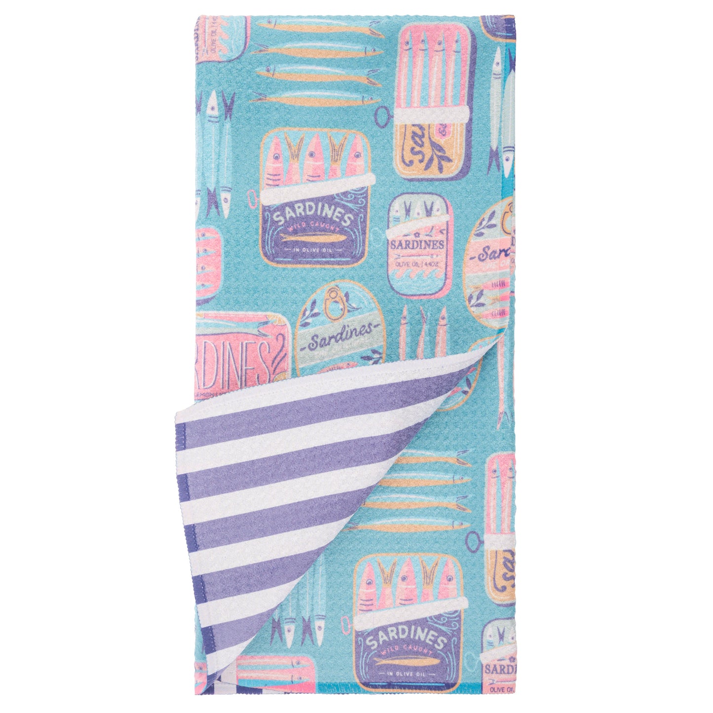 Sardines Microfiber Tea Towels