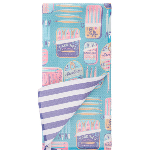 Sardines Microfiber Tea Towels