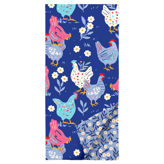 Chickens Microfiber Tea Towels